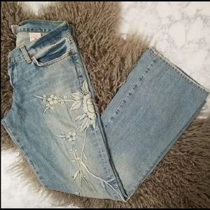 Lucky Brand Embroidered Jeans